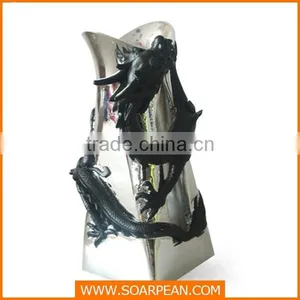 Office Decorative Fiberglass Chinese Rragon Flower Pot thumbnail-1