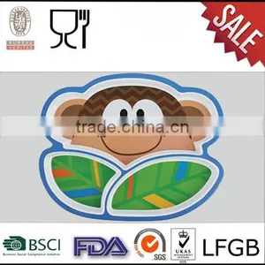 Monkey Shape Melamine Dinner Plate Melamine Plate for Children thumbnail-1