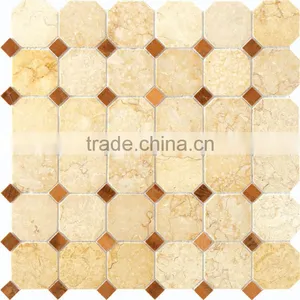 MM-CV324 High Quality Interior Decoration Natural Stone Octagon Marble Tiles Mosaics thumbnail-1