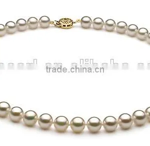 Fashion AAA 7.5-8mm White Color Akoya Pearl Necklace thumbnail-1
