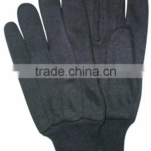 NMSAFETY High Quality Brown Jersey Safety Sewing Hand Gloves thumbnail-1
