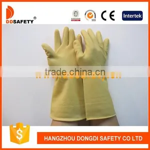 Latex Household Gray Gloves With Flower Back thumbnail-1