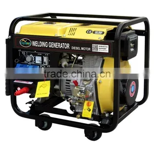 Open Type 2KW Electric Single Phase With 4wheels and Handle Diesel Generator With Welding Machine thumbnail-1