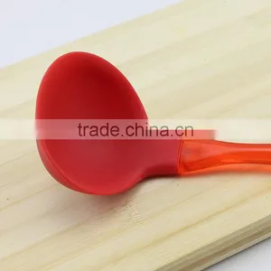 Silicone Kitchen Cooking Soup Ladle With Nylon Handle thumbnail-2