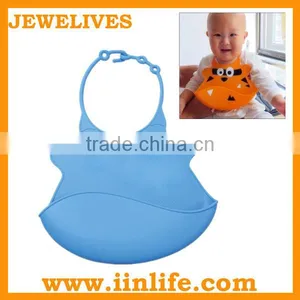 100% Food Grade High Quality Fancy Soft Silicone Best Baby Bibs thumbnail-1