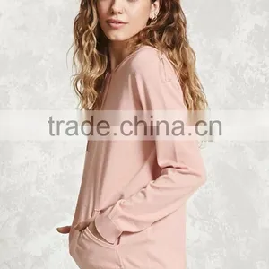 Wholesale Hoodies China Suppliers Spring Long Sleeves Fashion Knit Sweater 100% Fleece Cotton Polyester Hoodies With Hooded thumbnail-2