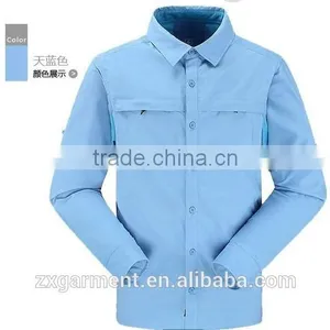 2017 Cheap Price and High Quality Summer UV Protection Outdoor Hiking Long Sleeve Shirt Quick Dry Men Camping Shirt thumbnail-1
