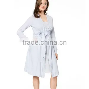 Smocked Nursing Nightgown And Robe thumbnail-1