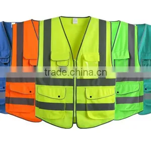 Hi-Q High Visibility Safety Fluorescent Vests Workwear thumbnail-1