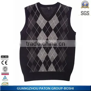 Boshi Profesional OEM Knitwear Sweaters v Neck Acrylic Sweater thumbnail-6