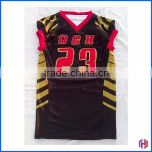 OCK Football Jersey Set - Black - With Digital Sublimated Design thumbnail-1