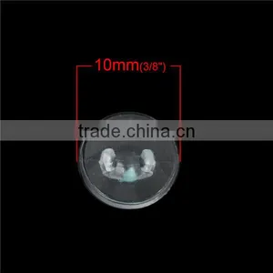 Wholesale Scrapbooking Single Hole Round Transparent Clear Plastic Sewing Shank Buttons thumbnail-2
