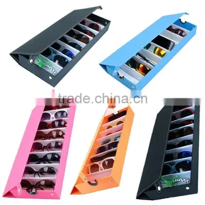 Best Price Excellent Quality 8 Slot Eyeglass Sunglasses Glasses Storage Display Grid Stand Case Box Holder thumbnail-1