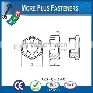 Made in Taiwan DIN 937 Low Castellated Nut DIN 937 thumbnail-1