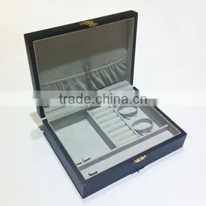 Black Leather Jewelry Showcase Collection thumbnail-1