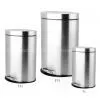 Oval Shape Stainless Steel Pedal Waste Bin thumbnail-2