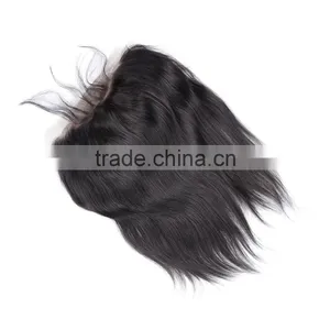 Brazilian Human Hair Kinky Straight Lace Frontal With 360 Lace Band thumbnail-4