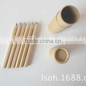 3.5''HB Black Wood Pencils Wih Diamond in Paper Tube thumbnail-2