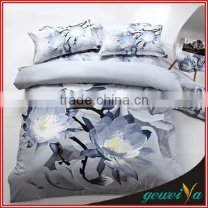 Digital Flower Printing Twill Cotton Bed Sheet Set thumbnail-1