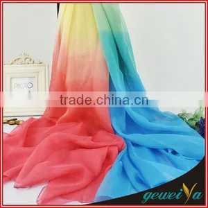 Gradient Color Infinity Chiffon Shawl thumbnail-1