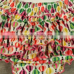 Cotton Foral Prints Frill Backless Infant Girl Rompers thumbnail-6