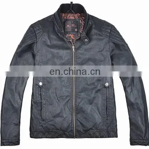 2015 Top New Design High Quality PU Leather Jacket thumbnail-1