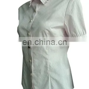 Hot Selling Classical Pink Design Women Shirts and Tops for Office Lady thumbnail-2