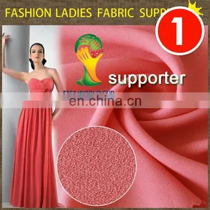 Wholesale Polyester Chiffon Fabric Red Dyeing Fabric Shaoxing Textile 100 Polyester Fabric thumbnail-1
