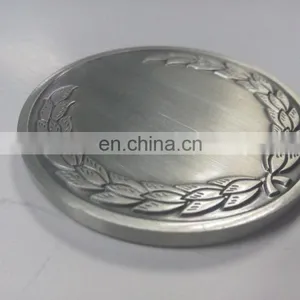 Personalized Design and Logo Zinc Alloy Casting Coin Antique Silver Commemorative Double-side Coin With Flower and Ear of Wheat thumbnail-6