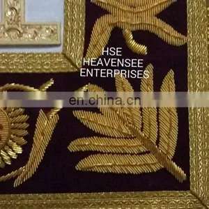 MASONIC REGALIA GRAND LODGE PAST MASTER APRON PURPLE thumbnail-5
