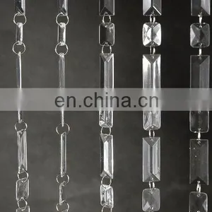 1' Wide x 6' Long Crystal Curtains thumbnail-1