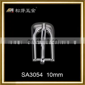 Song A Metal Silver Plated High Quality Metal Narrow Width Pin Buckle Filleted Corner thumbnail-1