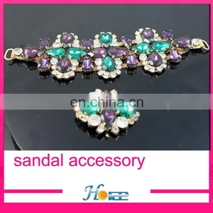 Fashion Handmade Lady Shoe Decoration Crystal Sandal Chain thumbnail-4