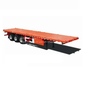China Factory Sale Container Flatbed Semitrailer for Sale thumbnail-1