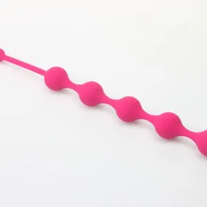 Butt Plug Silicone Anal Beads Anal Sex Toys With Safe Pull Ring, 11