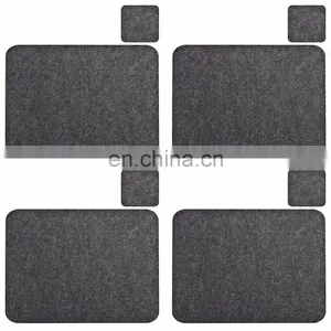 Felt Placemats Set of 8 - 40x30 cm Dinner Set Anthracite thumbnail-6