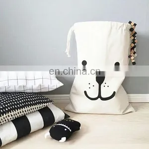 High Quality Canvas Storage Bags Toy Storage Bags Nursery Room Organizer Laundry Bags Accessory for Toy Tent of Kids Room thumbnail-5