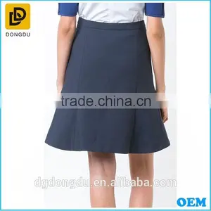 New Fashion Navy Blue Mini Skirts Wholesale Clothing Factory thumbnail-3