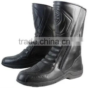 Racing Boots Motorcycle Boots Leather Racing Shoes thumbnail-1
