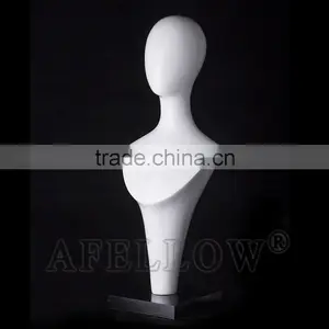 Fiberglass Egg Head Woman Mannequin,Female Head Mannequin,Cheap White Head,Dispaly Jewelry/ Hat /scarf/wig H1054 thumbnail-2