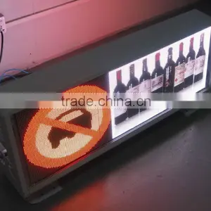 Outdoor High Bright P5 Wireless 3G WIFI Taxi Top Advertising Signs thumbnail-1