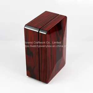 Custom Solid Wood Jewelry Box Pasted With Natural Wood Skin High Gloss Piano Lacquer Wooden Gift Packaging Box thumbnail-3