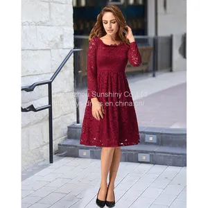 Women Sexy Fashion Leopard Print Long Sleeve Ladies Skinny Dresses thumbnail-1