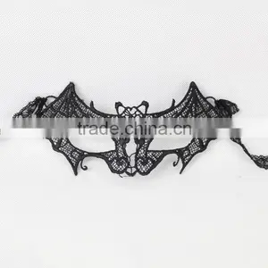 New Design Women Halloween/Chirstmas Party Decorate Lace Bat Animal Mask Quality Choice thumbnail-3