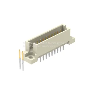 Denentech Sell Well Product 2.54mm Pitch 3 Row Straight With Harpoon DIN 41612 Male Series Connector thumbnail-1