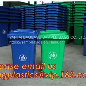 Trash Bin, Waste Bin/can, Garbage Can/bin With Swing Lid Dustbin For Room, EURO Style Outdoor Plastic Trash Bin/waste Bin thumbnail-4