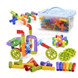 Water Pipe Building Blocks Assemble Educational Toys Early Education Water Pipe Building Blocks Variable Pipe 3+ thumbnail-2