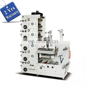 UTR320-6 Colorful BOPP PE PP Paper Adhesive Label Flexography Printing Machine, HDPE HDPP Poly Bag Sticker Press Printer thumbnail-1