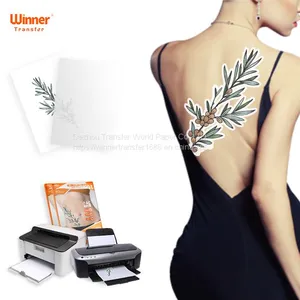 WinnerTransfer Inkjet&laser Clear&white Safe Non-toxic Tattoo Transfer Paper Nail Stickers thumbnail-2