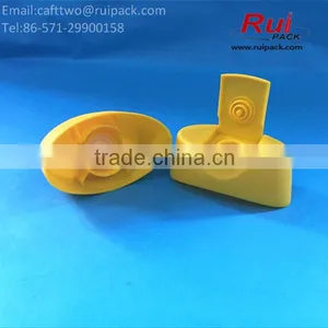 28mm Oval Shape Food Grade Flip Top Cap With Silicone Valve for Honey, Snap on Flip Top Cap With Plug Seal thumbnail-3